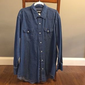 Wrangler Denim Pearl Snap Shirt